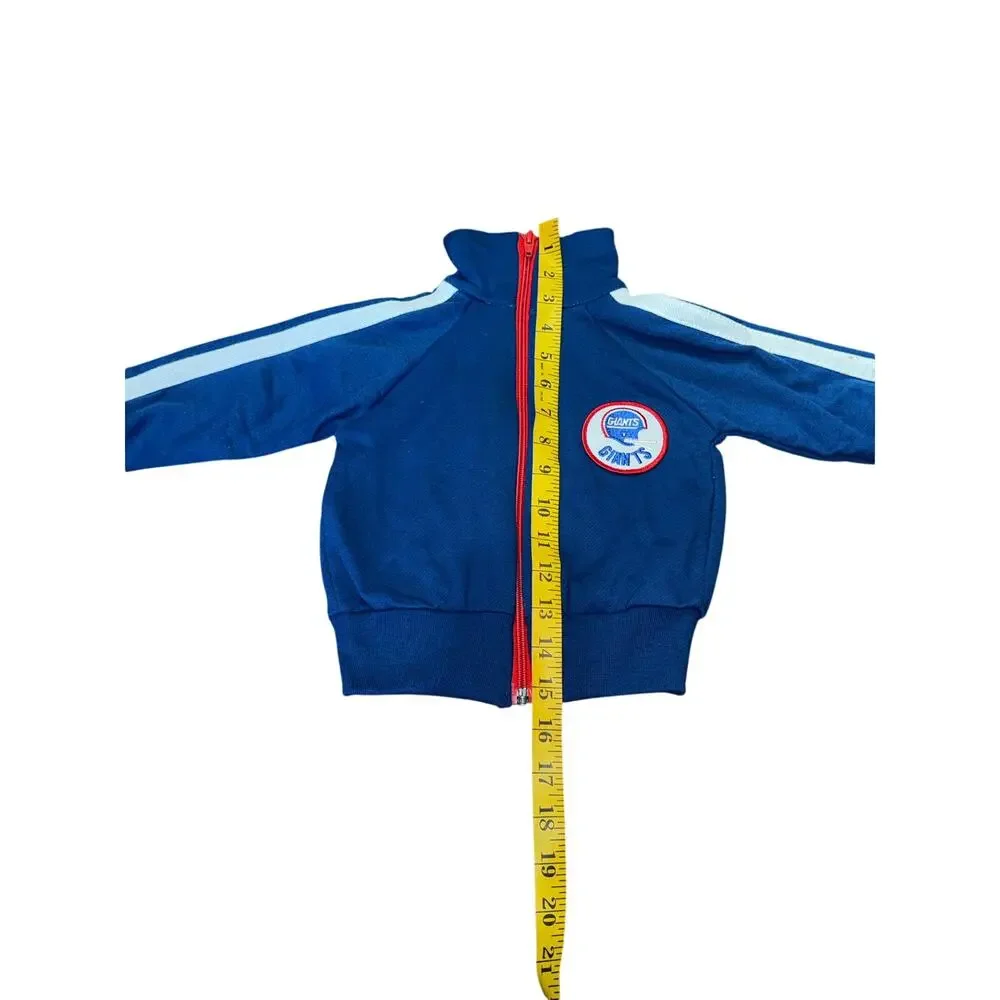Vintage late 80s early 90s NFL New York Giants toddler tracksuit set.